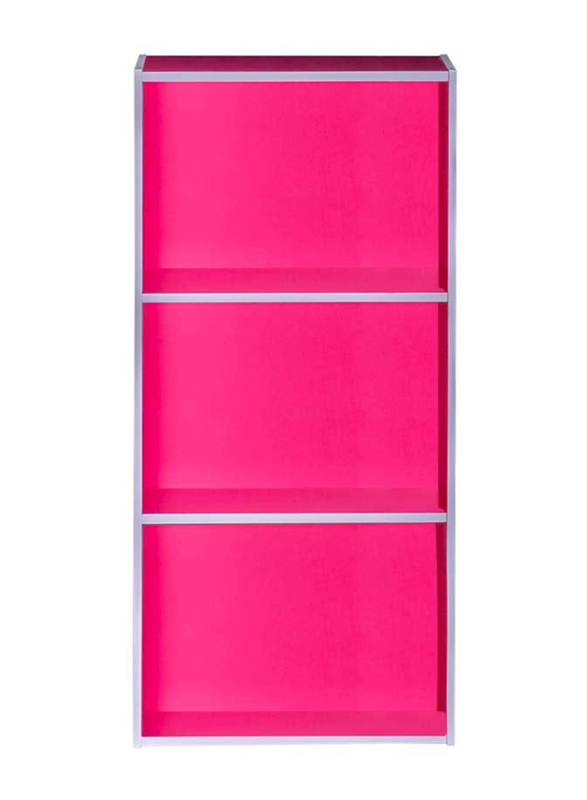 

Danube Home Revlon 3 Tier Open Shelf Cabinet, Pink