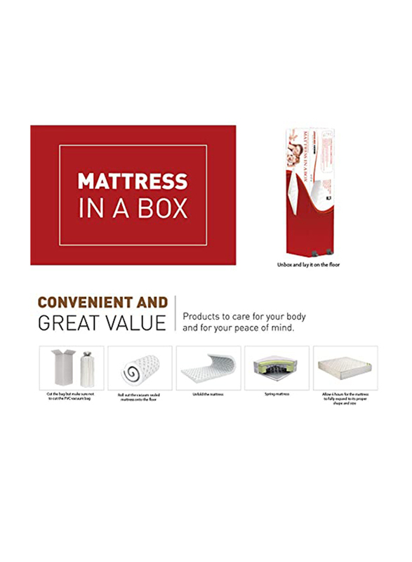 Danube Home Mattress, Queen, IM NT B-9H26, White