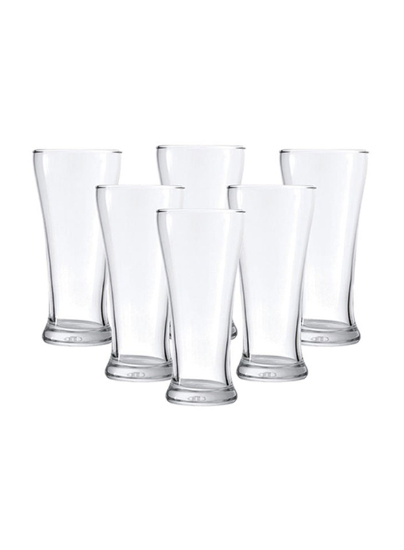 

Danube Home 400ml 6-Piece Ocean Pilsner Glass Set, Clear