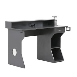 Danube Home Wency Rectangle Shaped Study Desk, Grey
