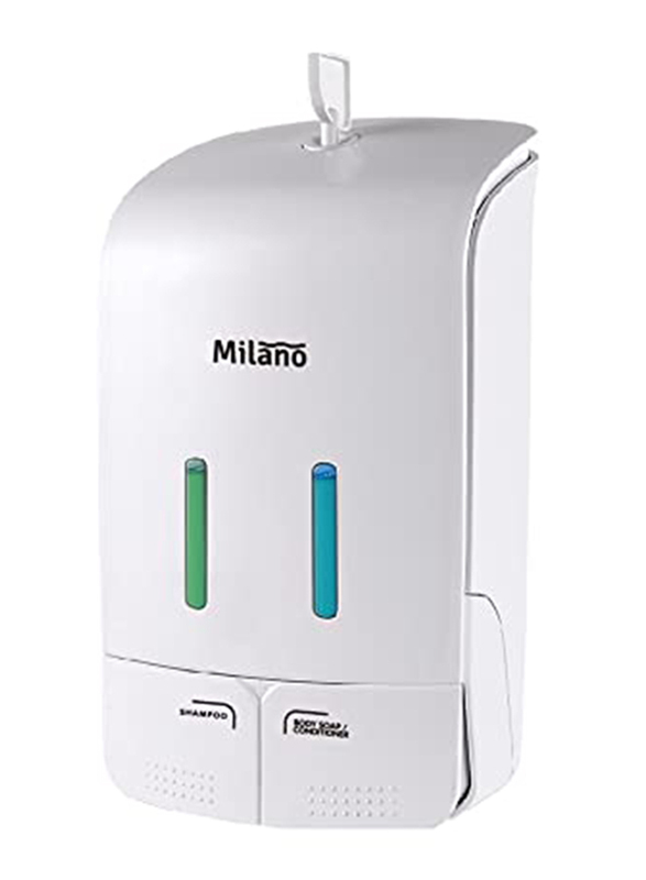 

Danube Home Milano Double Manual Push Soap Dispenser, Pl-151052, White