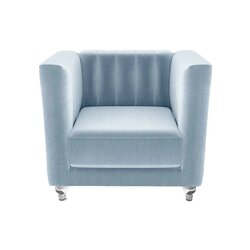 Danube Home Catriona Plain Fabric Sofa, Single Seater, Light Blue