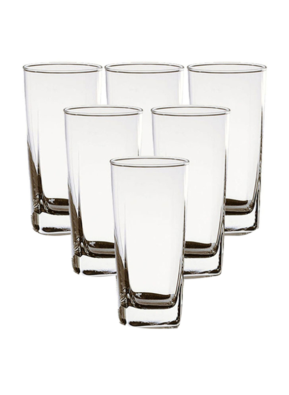 Danube Home 320ml Ocean S/6 Plaza Hi Ball Glass, Clear