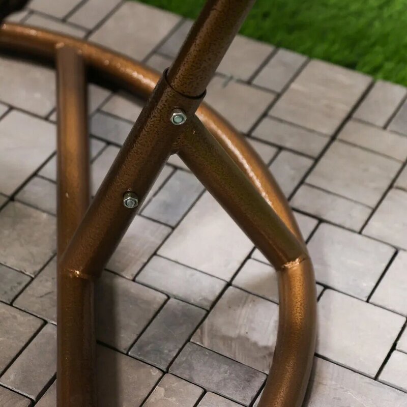 Danube Home Archi Swing Chair, Brown/Beige