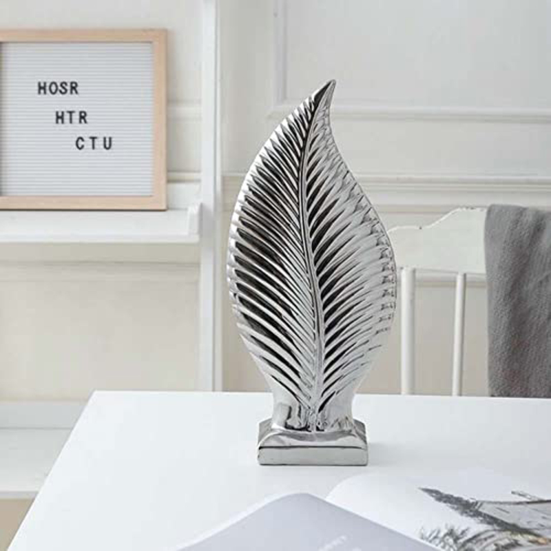 

Danube Home Liana Leaf Abstract Set, Silver