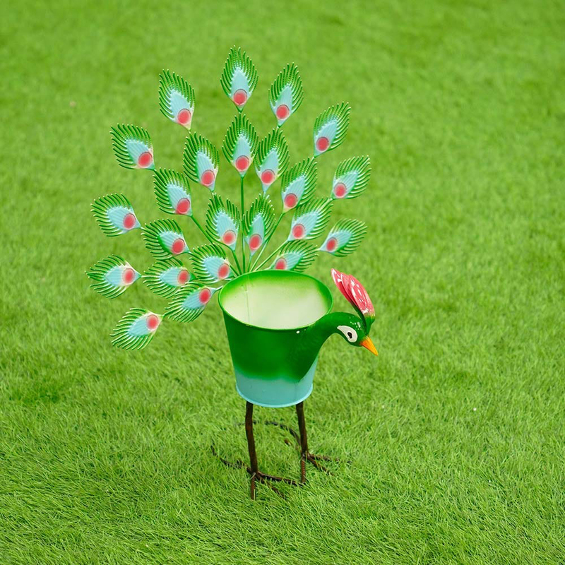 

Danube Home Metal Peacock with Pot, Multicolour
