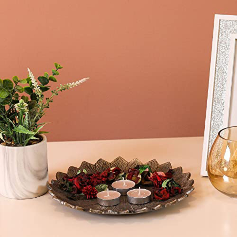 

Danube Home Mercury 50 Pcs Scented T Light Candle, Brown
