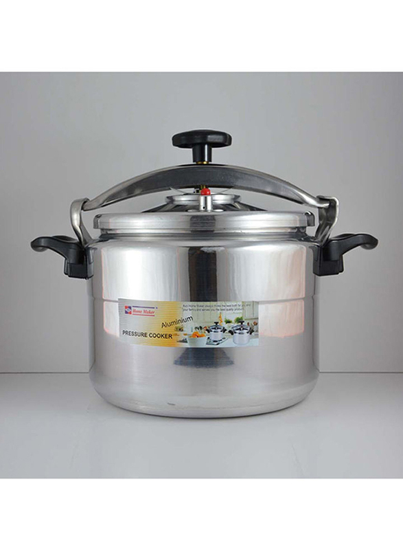 

Danube Home Home Maker Aluminium Pressure Cooker, 25 Liters, Silver