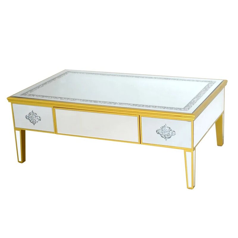 

Danube Home Cardamon Coffee Table, Mirror/Golden