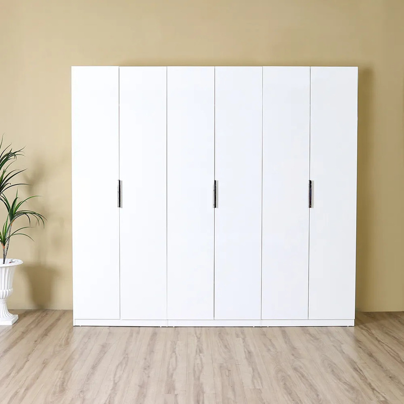 

Danube Home Lolita 6 Door Wardrobe, Glossy White
