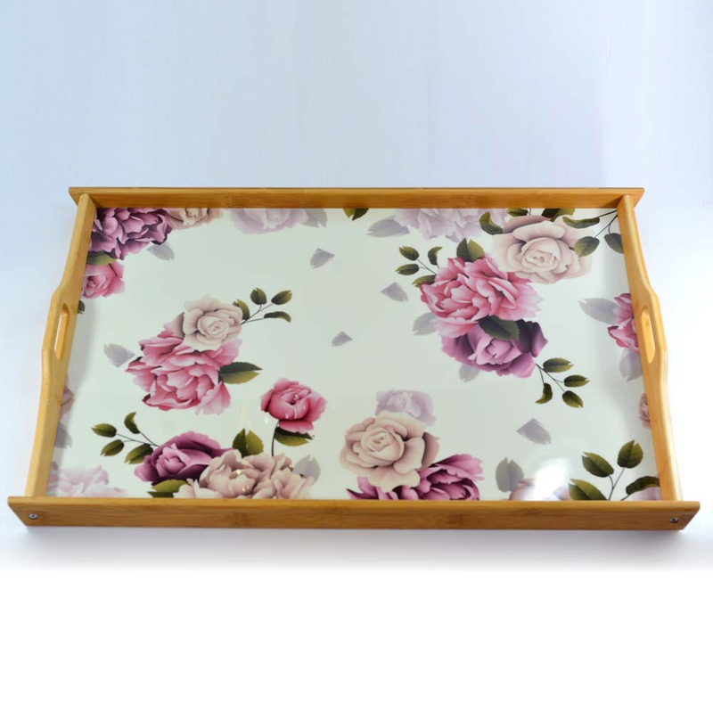 

Danube Home Wooden Tray Large, FF-Wt21L-2, Beige