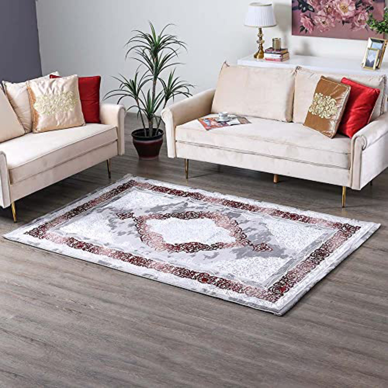 

Danube Home Cp21 Mahal Rugs, Grey/Pink