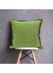 Danube Home Blooms Velvet Cushion, Green