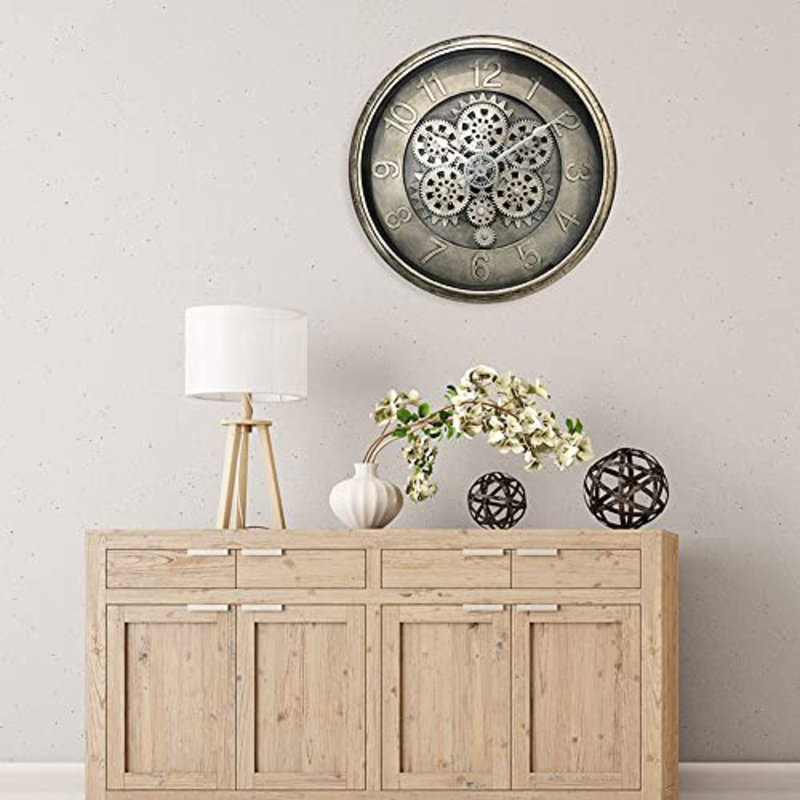 

Danube Home Stolpa Gear Wall Clock, Multicolour