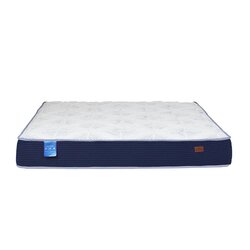 Danube Home Gel Pocket Spring & Memory Foam Mattress, King, White/Dark Blue