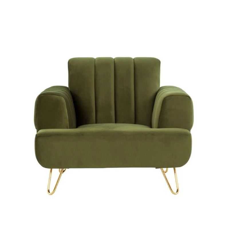 

Danube Home Hayword 1 Seater Fabric Sofa, Olive Green