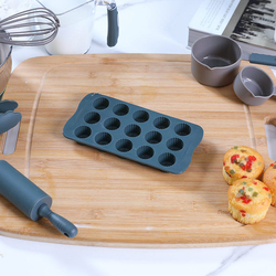 Danube Home Bake Magic 15 Cups Chocolate Silicone Mould, 16546, Grey
