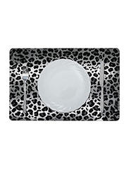 Danube Home Glamour Exotic Jungle Placemat, Silver