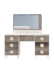 Danube Home Katrina Dresser With Mirror, White