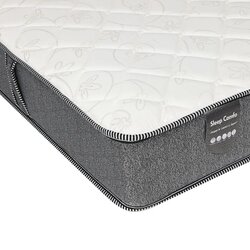 Danube Home Sleep Comfo Bonnell Spring Mattress With 1 Pillow Freecm, Single/Twin, Grey/White
