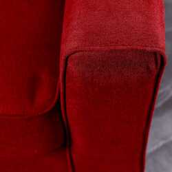 Danube Home Alessandra Fabric Sofa, Three Seater, Red