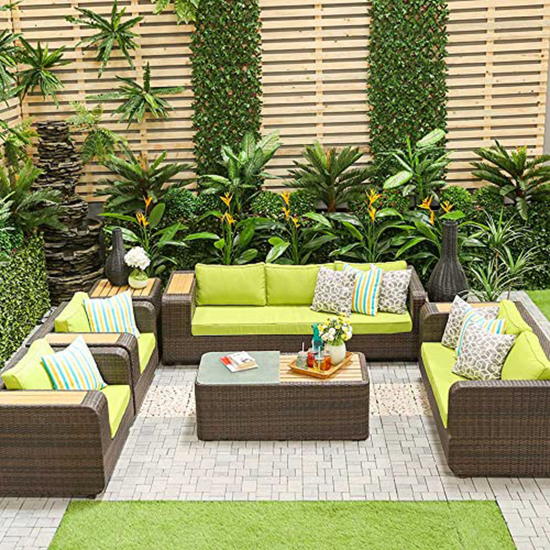 

Danube Home Serena 7 Seater Sofa Set, Green