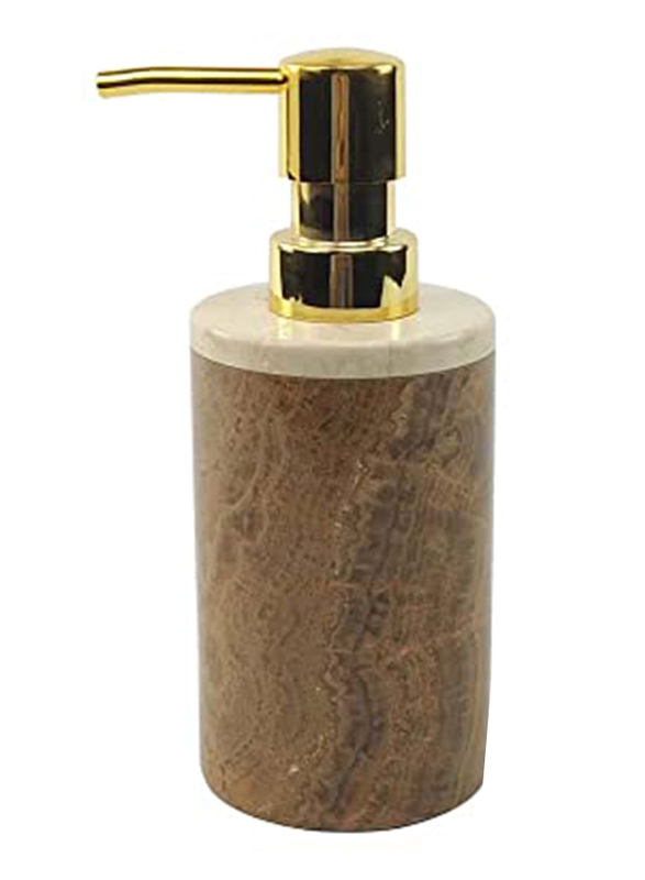 

Danube Home Selena Marble Lotion Dispenser, Brown