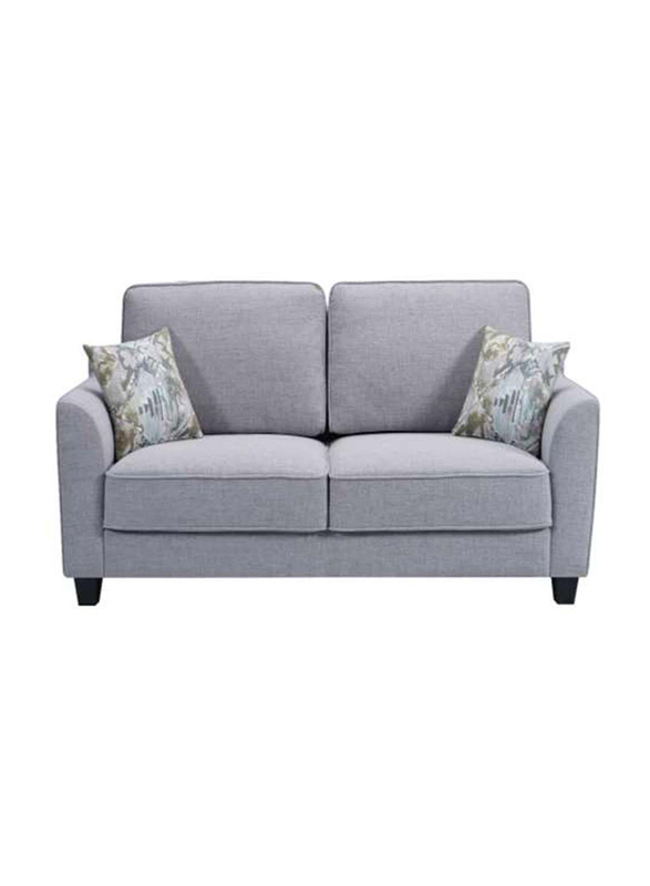 

Danube Home Krystina Two Seater Fabric Sofa, Warm Grey