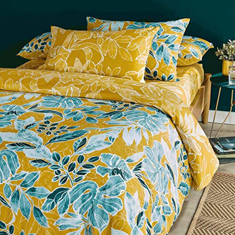 

Danube Home St. Lucia Fitted Sheet Set, King, Ochre