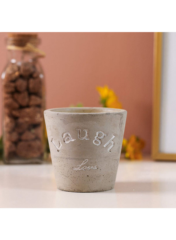 

Danube Home Citronella Scented Candle In Cement Pot, Yellow