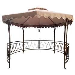 Danube Home Regal Gazebo, Grey/Beige/Ivory