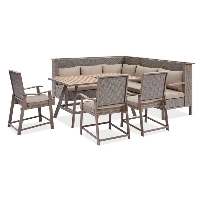 

Danube Home Ruby Sofa Cum Dining Set, Grey