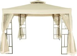 Danube Home New Andrea Gazebo Metal Frame, Brown