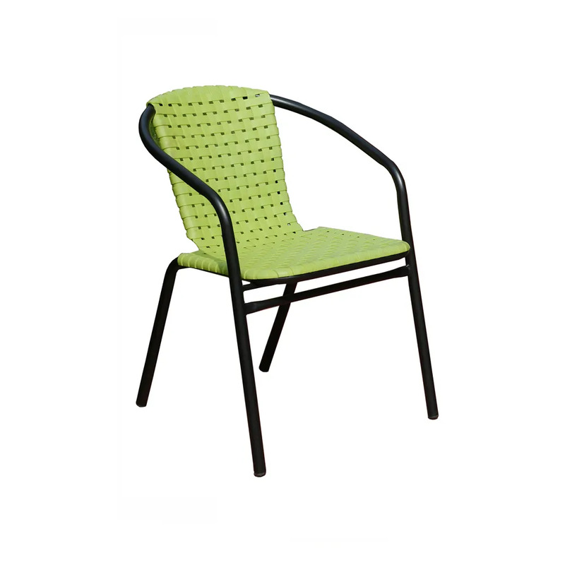 

Danube Home Breeze Metal Plastic Chair, Green