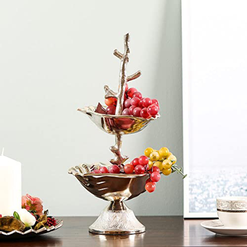 

Danube Home Arianna Shell Serving Bowl, Silver
