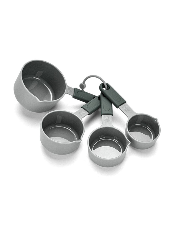 

Danube Home 4-Piece Fissman 8546 Measuring Cup Set, Transparent/Brown
