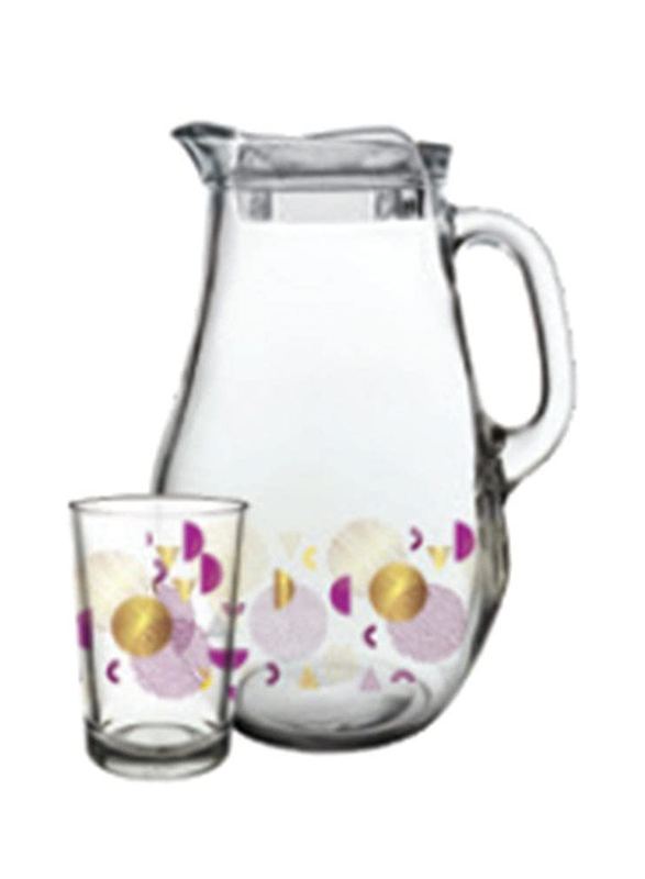 

Danube Home 7-Piece Pasabache PB-97346-70 Glass and Jug Set, Transparent