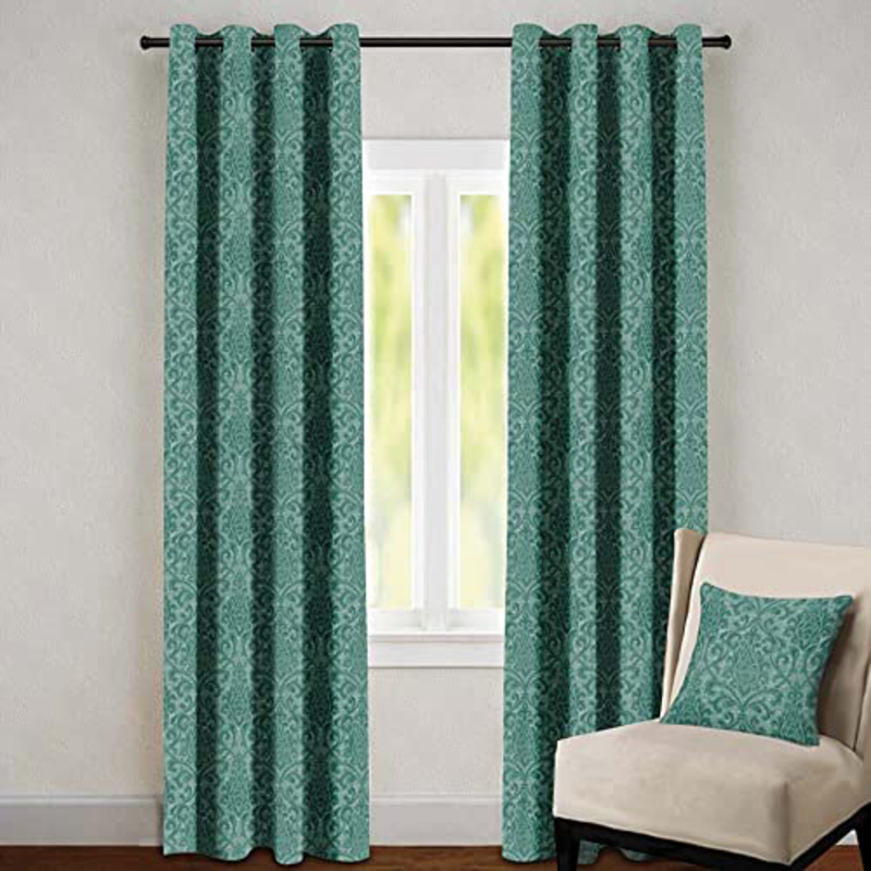 

Danube Home Glitz Ss Eyelet Curtain Without Lining, Green