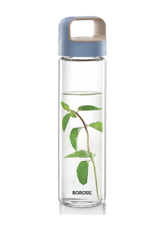 

Danube Home 500ml Borosil Neo Glass Bottle, BVUNEBLU550, Blue