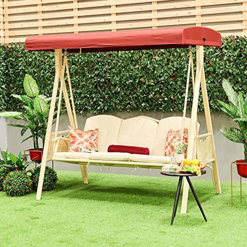 

Danube Home Aldora Three Seater Swing, White