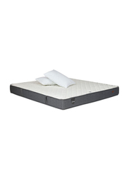 Danube Home Sleep Comfo Bonnell Spring Mattress with 2 Pillow, Grey/White