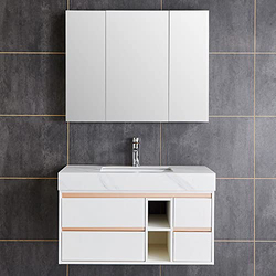 Danube Home 3 Piece Milano Jen Vanity Set, HS16315, White