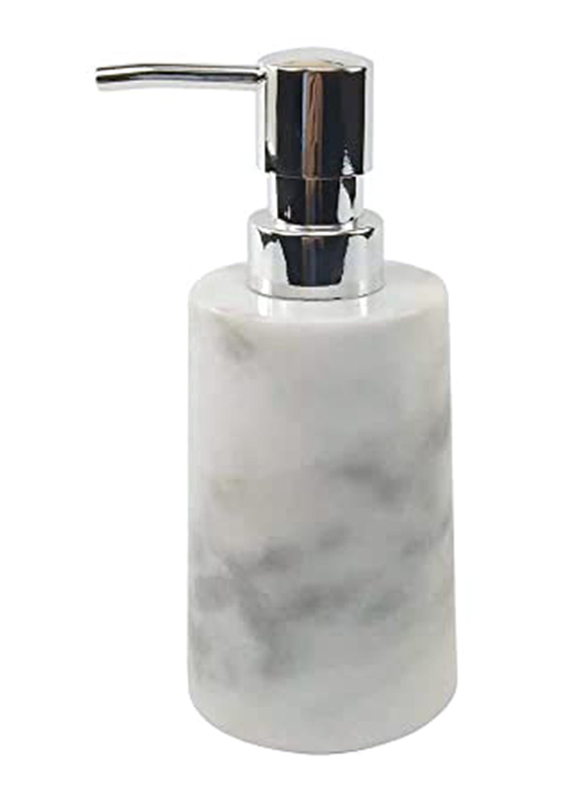 

Danube Home Selena Marble Lotion Dispenser, White