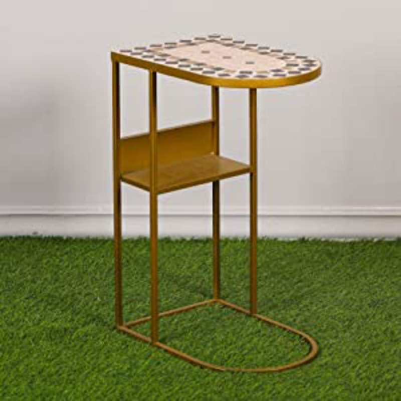 

Danube Home Metal/Wood Table, Brown