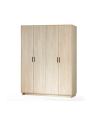 Danube Home Celeste 4 Door Wardrobe, Light Brown