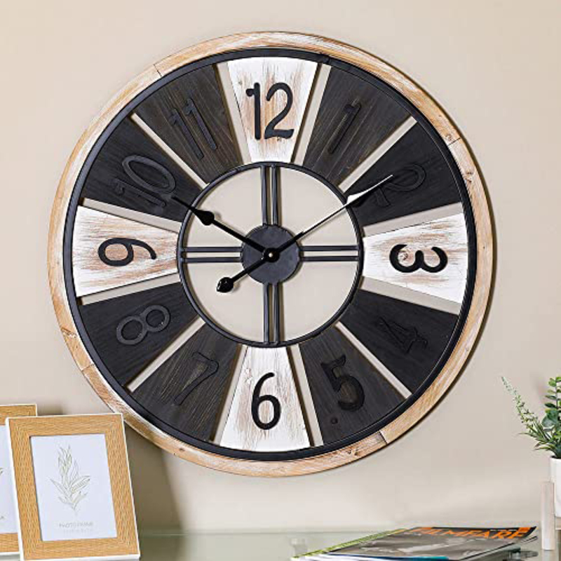 

Danube Home Stolpa Tiled Wall Clock, Multicolor