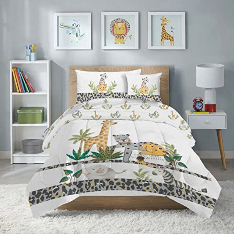 

Danube Home 4-Piece Hawaiian Vacation Kids Comforter Set, Multicolor