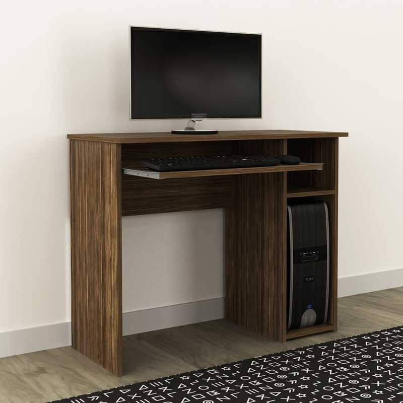 Danube Home Amity Computer Table, Brown