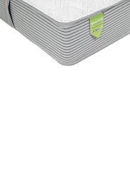 Danube Home Nature Pocket Spring Latex Mattress, White/Light Grey