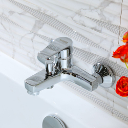 Danube Home Milano King Bath Mixer with Shower, 9210, Silver